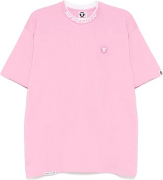 Aape By A Bathing Ape Moonface logo short sleeve tee - men - Cotton - M - Pink
