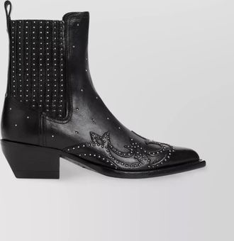 Golden Goose debbie beatles ankle-length cow leather boots