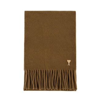 Ami Sciarpa Ami De Coeur Patch - - Accessories - unisex - Marrone - ONE SIZE
