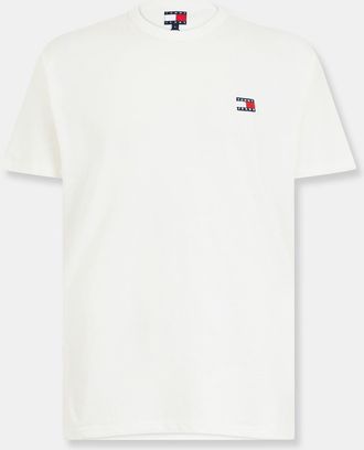 Tommy Jeans Heren Tonaal Badge T-shirt (Ecru)