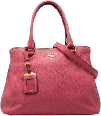 Prada Pre-owned Satchel - Dames - Vintage Shopper - Roze - ONE Size - Leer - Vintage