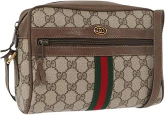 Gucci Pre-owned Cross Body Bags, female, Beige, Size: ONE SIZE Pre-owned Plastic Cross Body Bag