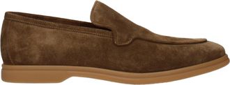 Eleventy Brown Leather Slip-On Mens Loafers