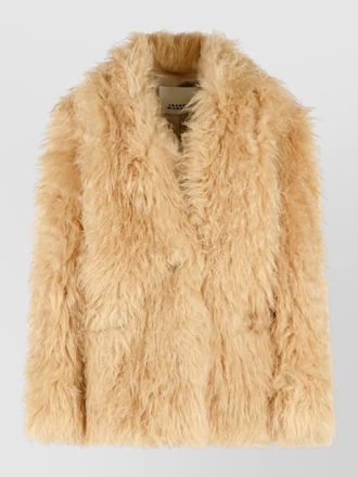 Isabel Marant mylae faux fur long sleeve coat