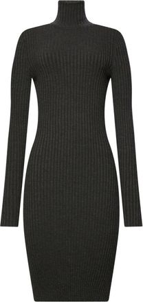 Wolford Merino Rib Jurk - Dames - Kleedjes - Grijs - S - Katoen - Kleedjes