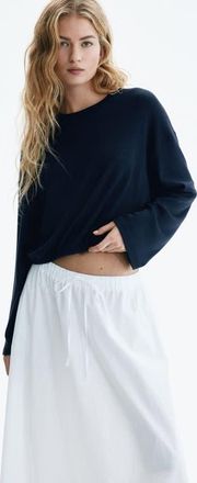 H&M Oversized Top in Navy Blue at Nordstrom, Size X-Small