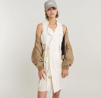 G-Star Hemdjurk Short - Wit - Dames