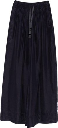 Forte_Forte zijden broek met trekkoord