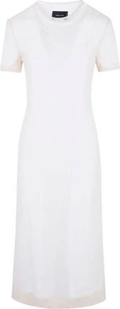 Simone Rocha Layered Liquid Dress With Embroidered