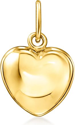 Ross-Simons 14kt Yellow Gold Puffed Heart Pendant