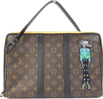 Louis Vuitton Marron Coated Canvas Pouch (Pre-Owned)