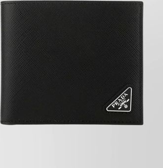 Prada saffiano leather bi-fold wallet