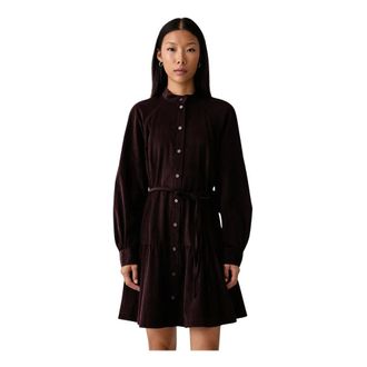 Marc O'Polo Vestido corto acampanado - Dresses - Mujer - Rojo - XS