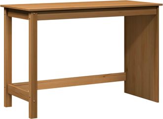 vidaXL Escritorio Marr&oacute;n Miel 112 X 50 X 75 Cm Madera De Pino Macizo Vidaxl