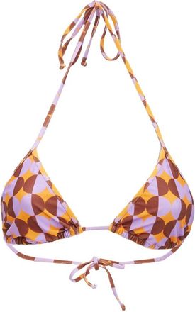 La DoubleJ Omkeerbare Triangel Bikini Top - Dames - Bikinis - Oranje - L - Badmode