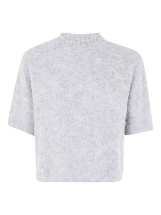 Antonelli high-neck alpaca sweater - women - Alpaca - M - Grey