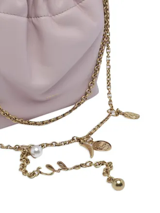 Chlo&eacute; Quilted Leather Bucket Bag - Purple