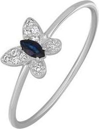 Bony Levy El Mar Trend Butterfly Ruby & Diamond Ring - 0.04ct. in 18Kw at Nordstrom Rack, Size 5.5
