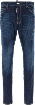 Dsquared2 Stretch denim Cool Guy jeans - Heren - Slim Fit Jeans - Blauw - 2XL - Denim - Jeans