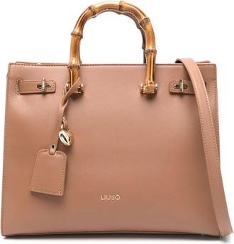 Liu Jo Borsa tote con manici in bamb&ugrave; - Marrone