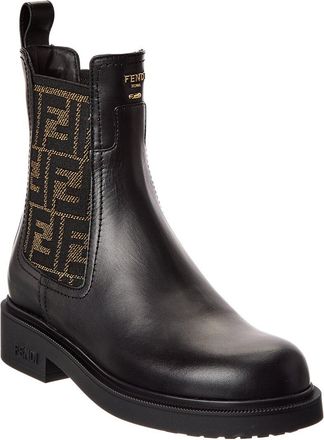 Fendi Fendi Filo Leather Biker Boot
