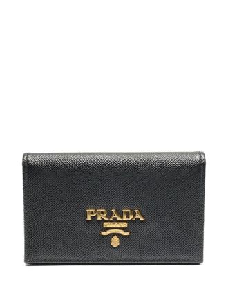 Prada Portacarte con placca logo 2015-2025 - Nero