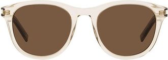 Saint Laurent SL401008 Transparent Acetate Sunglasses - Champagne