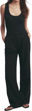 Favorite Daughter Low Trouser Pant In Black