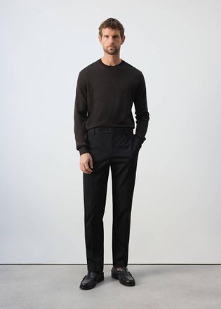 Mango Pantaloni Dublino chino slim-fit nero - Uomo - 44 - MANGO MAN