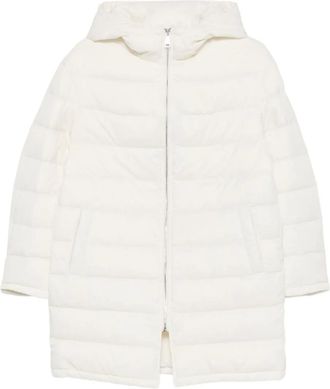 Liska hooded quilted jacket - White