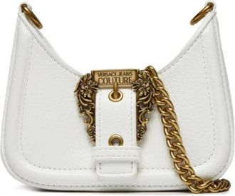 Versace Jeans Couture Tassen.. Wit - Dames - Schoudertassen - Wit - ONE Size - Leer - Tassen