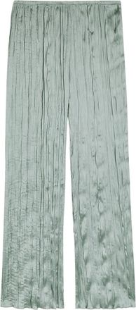 Staud Nami Pliss&eacute; Trousers - Silver - S (UK8-10 / S)