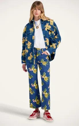 La DoubleJ Better Than Your BoyfriendS Jacket in Riptide Jacquard Navy at Nordstrom, Size X-Large