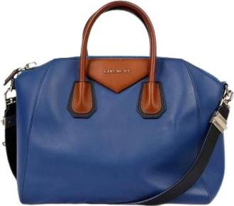 Givenchy Pre-owned Handbags, female, Blue, Size: ONE SIZE Pre-owned Leather Handbag