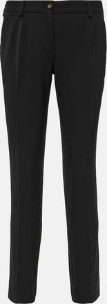 Dolce & Gabbana Low-rise wool-blend slim pants