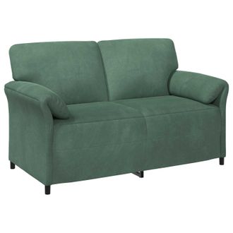 vidaXL Sof&aacute; De 2 Plazas Verde Mar 158 X 83 X 95 Cm Terciopelo Vidaxl