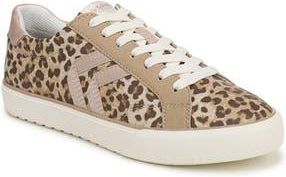 Dr. Scholls Offline Lace-Up Sneaker - Wide Width Available in Tan Leopard Faux Leather at Nordstrom Rack, Size 6.5