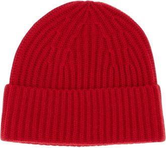 Lisa Yang Accessoires, Dames, Rood, ONE Size, Kasjmier, Martigny Beanie