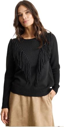 In Front Kirstin Knit Blouse - Dames - Blouses - Zwart - L - Overhemden