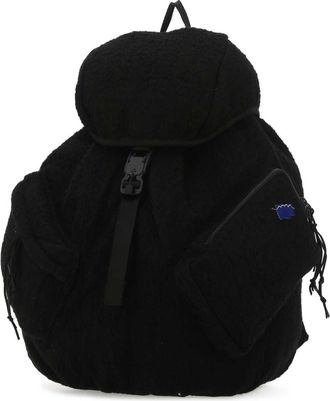 Ader Error Mens Backpack Black Wool Nylon Angora