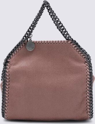 Stella McCartney Stella Mccartney Brown Faux Leather Tiny Falabella Crossbody Bag