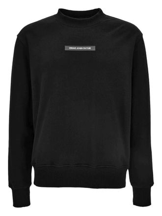 Versace Jeans Couture embroidered-logo sweatshirt - Black