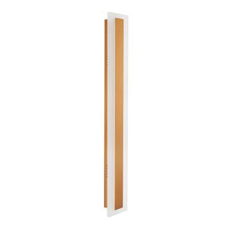 Beliani Beliani - L&aacute;mpara De Pared Led De Metal Dorado Blanco 60 Cm Acero Acr&iacute;lico Rosalie