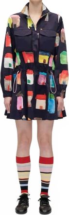 Stine Goya Pullover Parka Dress In Refugios