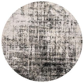 Safavieh Alfombra abstracto moderno plata y negro 183 x 183 cm