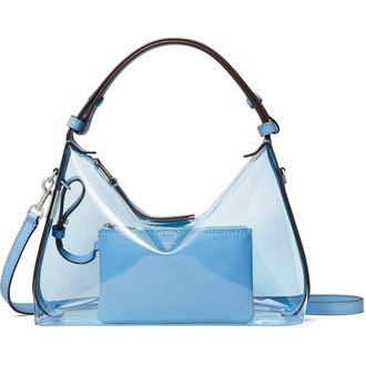 Tory Burch Mellow Transparent Shoulder Bag in Pool Blue at Nordstrom