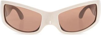 Balenciaga Zonnebril - unisex - Zonnebrillen - Beige - ONE Size - Satijn - Accessoires