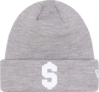 SUPREME New Era $ Beanie SS24 Heather Grey SUP-SS24-2490