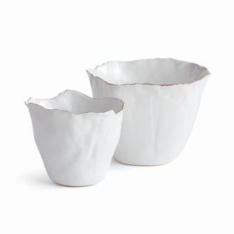 Napa Home & Garden Maribella Cachepot Planters Set of 2 in White at Nordstrom