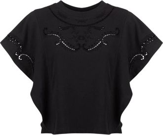 Isabel Marant Zewel Grafisch T-shirt - Dames - T-shirts - Zwart - M - Katoen - Tops